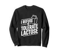 Me niego a tolerar la lactosa Humor Divertido sin lácteos Sudadera