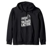 Me niego a tolerar la lactosa Humor Divertido sin lácteos Sudadera con Capucha