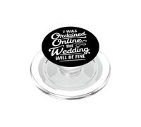 Me ordenaron en línea La Boda estará Bien PopSockets PopGrip para MagSafe