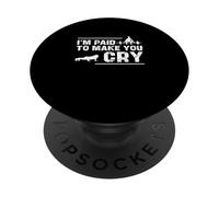Me Pagan por hacerte Llorar Objetivos de Salud Divertidos Entrenadores de Fitness PopSockets PopGrip Adhesivo