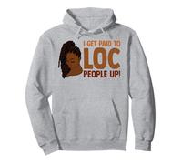 Me Pagan por localizar a la Gente melanina Mujer Negra Loc'd Girl Sudadera con Capucha