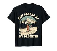 Me pasó por Alto mi Hija, Divertida Familia esquiando, papá, mamá, esquiadora Camiseta