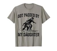 Me pasó por mi Hija Esquiando Esquiador Divertido Esquí Camiseta