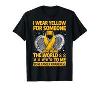 Me pongo amarillo para alguien que significa el mundo para mí Camiseta