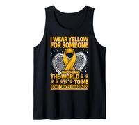 Me pongo amarillo para alguien que significa el mundo para mí Camiseta sin Mangas
