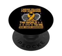 Me pongo amarillo para alguien que significa el mundo para mí PopSockets PopGrip Adhesivo