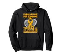 Me pongo amarillo para alguien que significa el mundo para mí Sudadera con Capucha