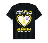 Me Pongo Amarillo para la Conciencia del albinismo de mi héroe Camiseta