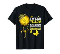 Me pongo amarillo para mi esposo Concientización sobre el cáncer de sarcoma Camiseta