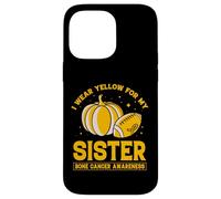 Me Pongo Amarillo para mi Hermana Concientización sobre el cáncer de Hueso Carcasa para iPhone 14 Pro MAX