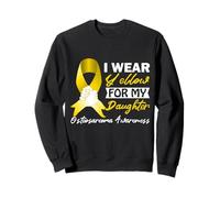 Me Pongo Amarillo para mi Hija Apoyo de concienciación sobre el Osteosarcoma Sudadera