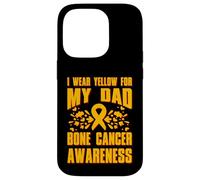 Me pongo amarillo para mi papá Concientización sobre el cáncer de hueso Carcasa para iPhone 14 Pro