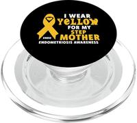 Me Pongo Amarillo para mi Paso mamá Camisa Endometriosis Conciencia PopSockets PopGrip para MagSafe