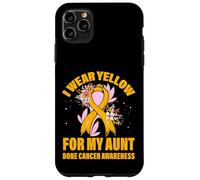 Me Pongo Amarillo para mi tía Concientización sobre el cáncer de Hueso Carcasa para iPhone 11 Pro MAX