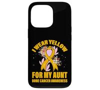 Me Pongo Amarillo para mi tía Concientización sobre el cáncer de Hueso Carcasa para iPhone 13 Pro
