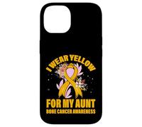 Me Pongo Amarillo para mi tía Concientización sobre el cáncer de Hueso Carcasa para iPhone 14