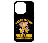 Me Pongo Amarillo para mi tía Concientización sobre el cáncer de Hueso Carcasa para iPhone 14 Pro