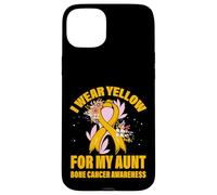 Me Pongo Amarillo para mi tía Concientización sobre el cáncer de Hueso Carcasa para iPhone 15 Plus
