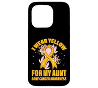 Me Pongo Amarillo para mi tía Concientización sobre el cáncer de Hueso Carcasa para iPhone 15 Pro