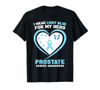 Me Pongo Azul Claro para la Conciencia del cáncer de próstata de mi héroe Camiseta
