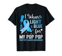 Me pongo azul claro para mi concienciación sobre el cáncer de próstata pop pop Camiseta