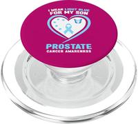 Me Pongo Azul Claro para mi Hijo Concientización sobre el cáncer de próstata PopSockets PopGrip para MagSafe