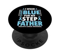 Me Pongo Azul Claro para mi padrastro cáncer de próstata PopSockets PopGrip Adhesivo