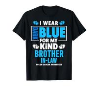 Me Pongo Azul Oscuro para mi cuñado Cáncer de Colon Camiseta