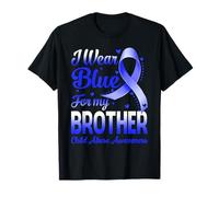 Me pongo azul para mi hermano Concientización sobre el abuso infantil Camiseta