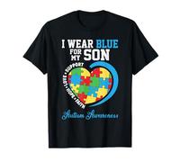 Me Pongo Azul para mi Hijo - Apoyo a los Padres de concienciación sobre el Autismo Camiseta