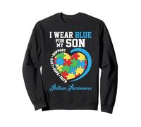 Me Pongo Azul para mi Hijo - Apoyo a los Padres de concienciación sobre el Autismo Sudadera