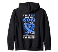 Me Pongo Azul para mi Hijo Concientización sobre la Artritis Juvenil Sudadera con Capucha