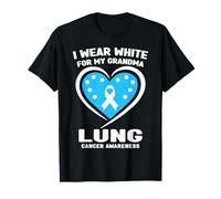 Me Pongo Blanco para la Conciencia del cáncer de pulmón de mi Abuela Camiseta