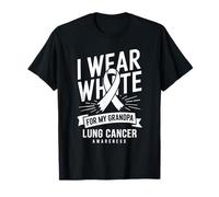 Me pongo blanco para la conciencia del cáncer de pulmón de mi abuelo Camiseta