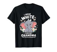 Me pongo blanco para la conciencia del cáncer de pulmón de mi abuelo Camiseta