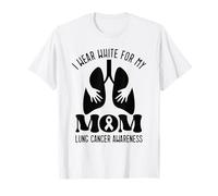 Me Pongo Blanco para la Conciencia del cáncer de pulmón de mi Madre Camiseta