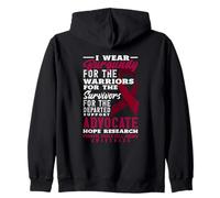 Me Pongo borgoña para la Conciencia de amenia de células falciformes Sudadera con Capucha