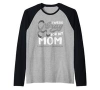 Me Pongo Gris para mi mamá Apoyo la Conciencia del Parkinson Camiseta Manga Raglan