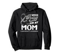 Me Pongo Gris para mi mamá Apoyo la Conciencia del Parkinson Sudadera con Capucha