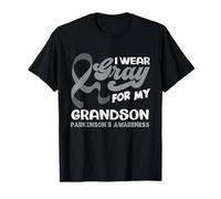 Me Pongo Gris para Que mi Nieto apoye la Conciencia de Parkinson Camiseta