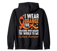 Me pongo naranja para alguien que significa el mundo para mí Sudadera con Capucha