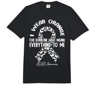 Me Pongo Naranja para Alguien Que Significa Todo para mí TDAH Comfort Colors Adult Heavyweight T-Shirt
