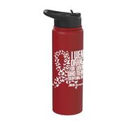 Me pongo naranja para alguien que significa todo para mí TDAH Stainless Steel Insulated Water Bottle