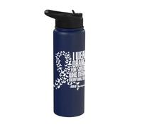 Me pongo naranja para alguien que significa todo para mí TDAH Stainless Steel Insulated Water Bottle