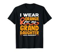 Me Pongo Naranja para el Mes de concienciación sobre el TDAH de mi Nieta Camiseta