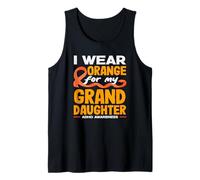 Me Pongo Naranja para el Mes de concienciación sobre el TDAH de mi Nieta Camiseta sin Mangas