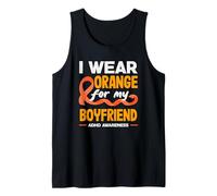 Me Pongo Naranja para el Mes de concienciación sobre el TDAH de mi Novio Camiseta sin Mangas