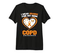 Me Pongo Naranja para la Conciencia de la EPOC de mi Madre Camiseta Premium