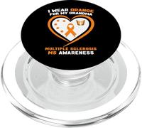 Me Pongo Naranja para la Conciencia de la Esclerosis múltiple de mi Abuela PopSockets PopGrip para MagSafe