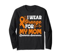 Me Pongo Naranja para la Conciencia de la Leucemia de mi Madre Manga Larga